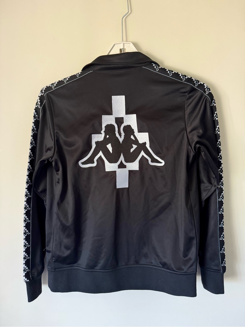 Marcelo Burlon x Kappa Black Full Zip Track Jacket